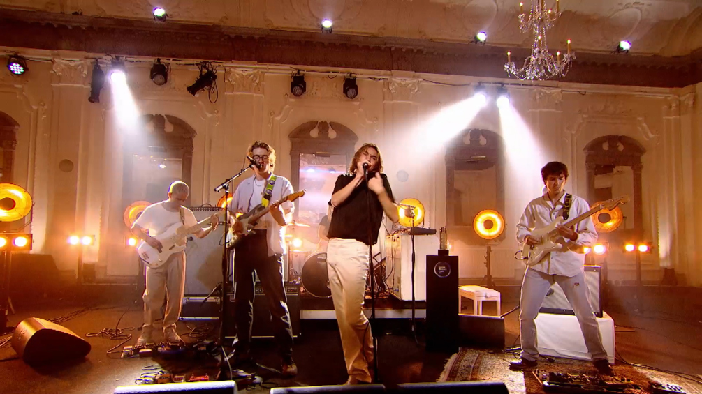 Sports Team performing Here's the Thing